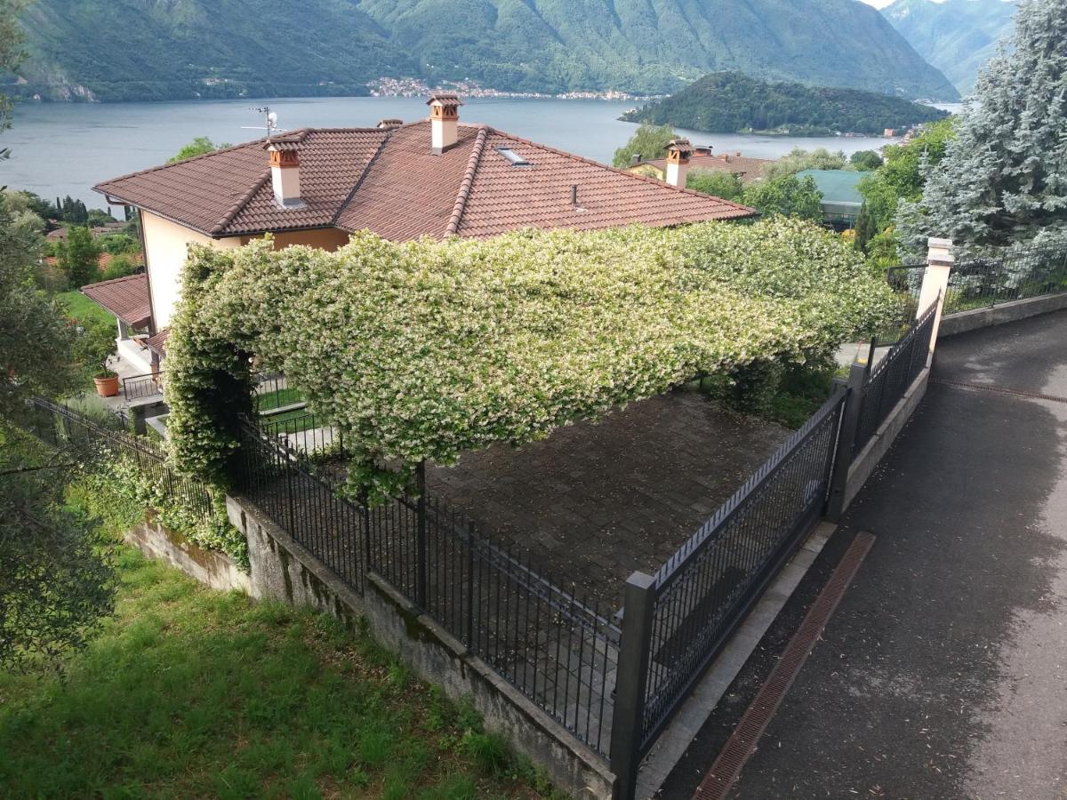 Casa Intignano - Camera Con Bagno E Portico Vista Lago トレメッツォ エクステリア 写真