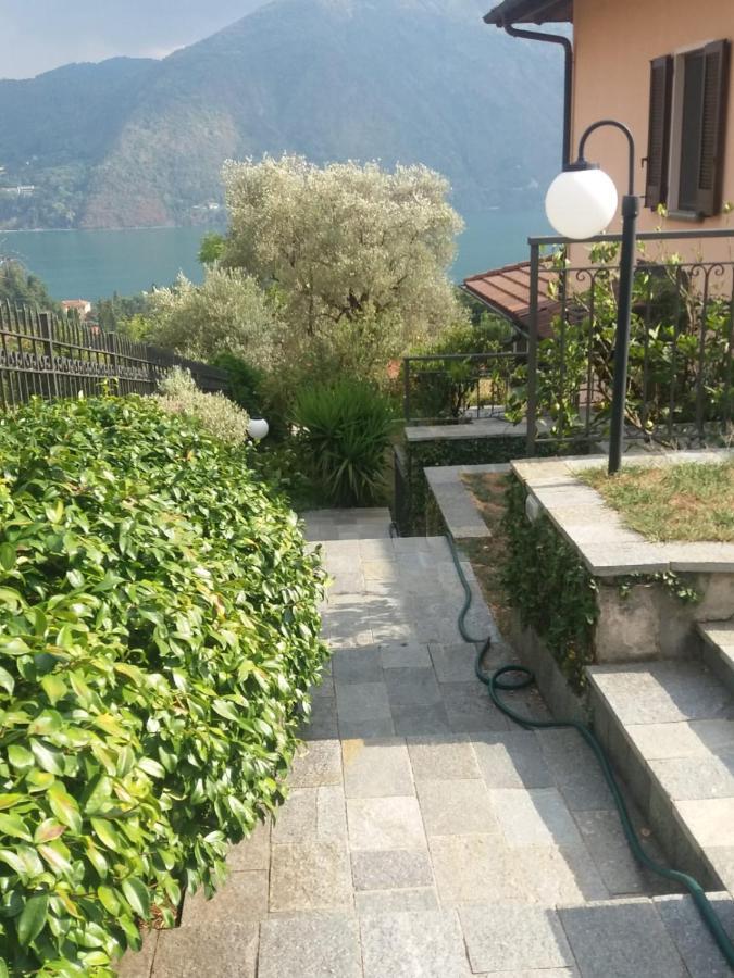 Casa Intignano - Camera Con Bagno E Portico Vista Lago トレメッツォ エクステリア 写真